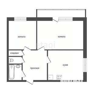 2-к квартира, вторичка, 42м2, 3/14 этаж