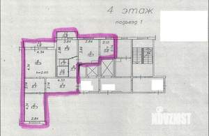 3-к квартира, вторичка, 78м2, 4/15 этаж