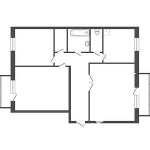 3-к квартира, вторичка, 67м2, 6/10 этаж
