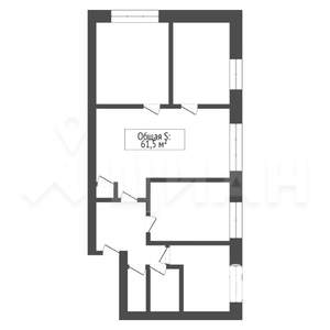 3-к квартира, вторичка, 62м2, 3/5 этаж