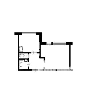 1-к квартира, вторичка, 37м2, 1/9 этаж