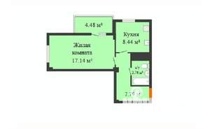 1-к квартира, вторичка, 37м2, 3/17 этаж