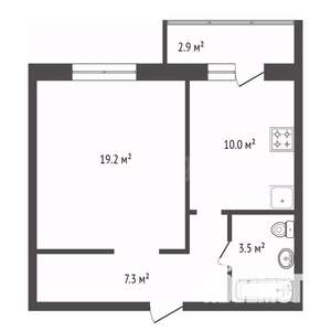 1-к квартира, вторичка, 41м2, 13/14 этаж