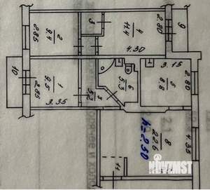 3-к квартира, вторичка, 76м2, 2/9 этаж