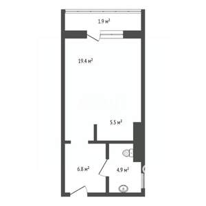 1-к квартира, вторичка, 37м2, 11/17 этаж