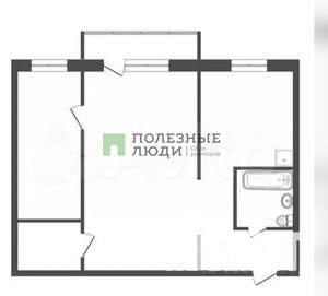 2-к квартира, вторичка, 44м2, 4/5 этаж