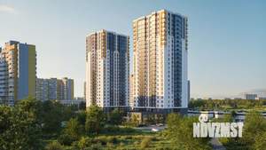 2-к квартира, строящийся дом, 59м2, 5/25 этаж