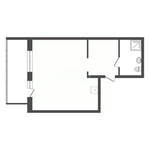 Студия квартира, вторичка, 27м2, 2/17 этаж