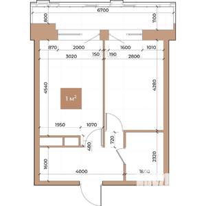 1-к квартира, вторичка, 38м2, 4/24 этаж