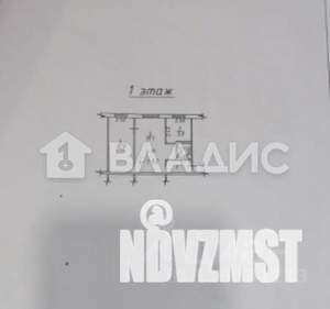 2-к квартира, вторичка, 44м2, 1/5 этаж