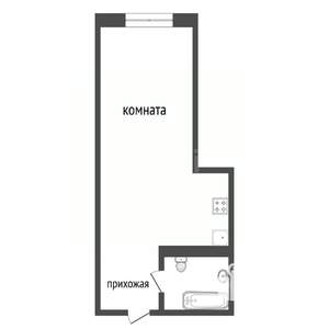 Студия квартира, вторичка, 33м2, 9/13 этаж