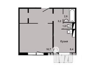 1-к квартира, вторичка, 42м2, 12/14 этаж