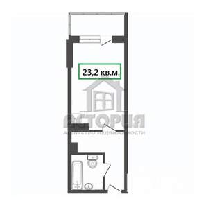 Студия квартира, вторичка, 23м2, 10/25 этаж