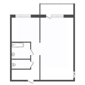 1-к квартира, вторичка, 36м2, 4/5 этаж