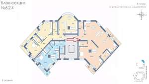4-к квартира, вторичка, 160м2, 8/8 этаж