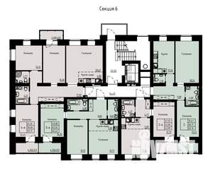 3-к квартира, строящийся дом, 65м2, 2/8 этаж