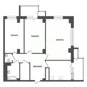 3-к квартира, вторичка, 100м2, 17/20 этаж