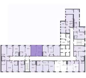 2-к квартира, вторичка, 37м2, 7/17 этаж