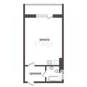 Студия квартира, вторичка, 22м2, 10/16 этаж