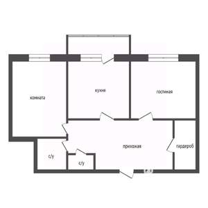 2-к квартира, вторичка, 73м2, 8/10 этаж