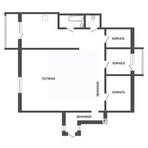 4-к квартира, вторичка, 81м2, 4/10 этаж