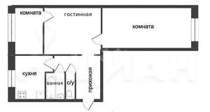 2-к квартира, вторичка, 48м2, 4/5 этаж