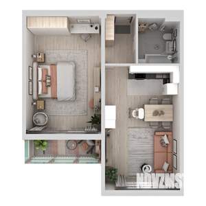 2-к квартира, строящийся дом, 62м2, 13/19 этаж