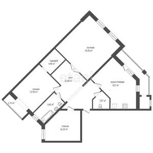 3-к квартира, вторичка, 122м2, 9/10 этаж