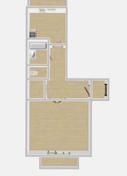 1-к квартира, вторичка, 36м2, 4/9 этаж