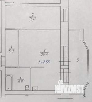 2-к квартира, вторичка, 59м2, 10/10 этаж