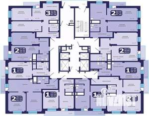 2-к квартира, строящийся дом, 60м2, 6/25 этаж