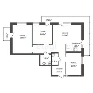 4-к квартира, вторичка, 110м2, 8/20 этаж