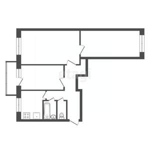 3-к квартира, вторичка, 61м2, 5/5 этаж