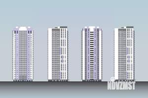 2-к квартира, строящийся дом, 57м2, 4/25 этаж