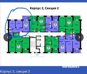 2-к квартира, вторичка, 46м2, 10/19 этаж