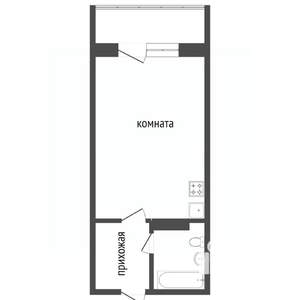 Студия квартира, вторичка, 22м2, 1/17 этаж