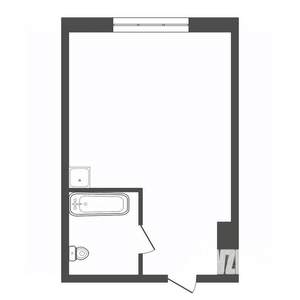 Студия квартира, вторичка, 17м2, 4/5 этаж