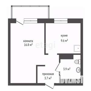 1-к квартира, вторичка, 36м2, 12/24 этаж