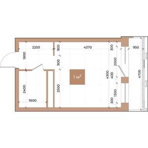 1-к квартира, вторичка, 28м2, 2/24 этаж