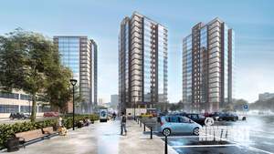 2-к квартира, строящийся дом, 56м2, 19/19 этаж