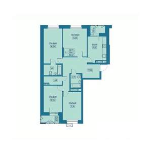 4-к квартира, вторичка, 103м2, 5/20 этаж