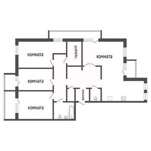4-к квартира, вторичка, 141м2, 6/10 этаж