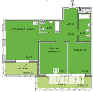 3-к квартира, вторичка, 113м2, 7/20 этаж