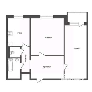 2-к квартира, вторичка, 54м2, 3/9 этаж