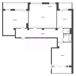 3-к квартира, вторичка, 101м2, 5/10 этаж