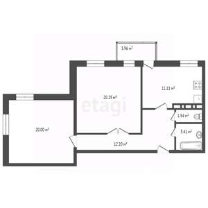 2-к квартира, вторичка, 70м2, 5/10 этаж