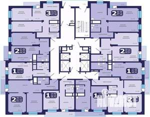 3-к квартира, строящийся дом, 61м2, 14/25 этаж