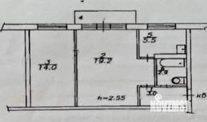 2-к квартира, вторичка, 45м2, 2/5 этаж