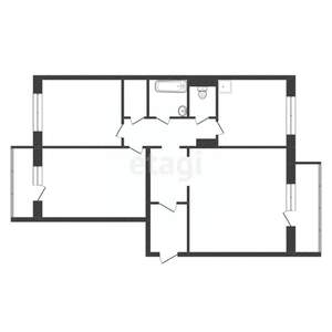 3-к квартира, вторичка, 68м2, 10/10 этаж