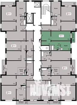 1-к квартира, вторичка, 45м2, 11/17 этаж